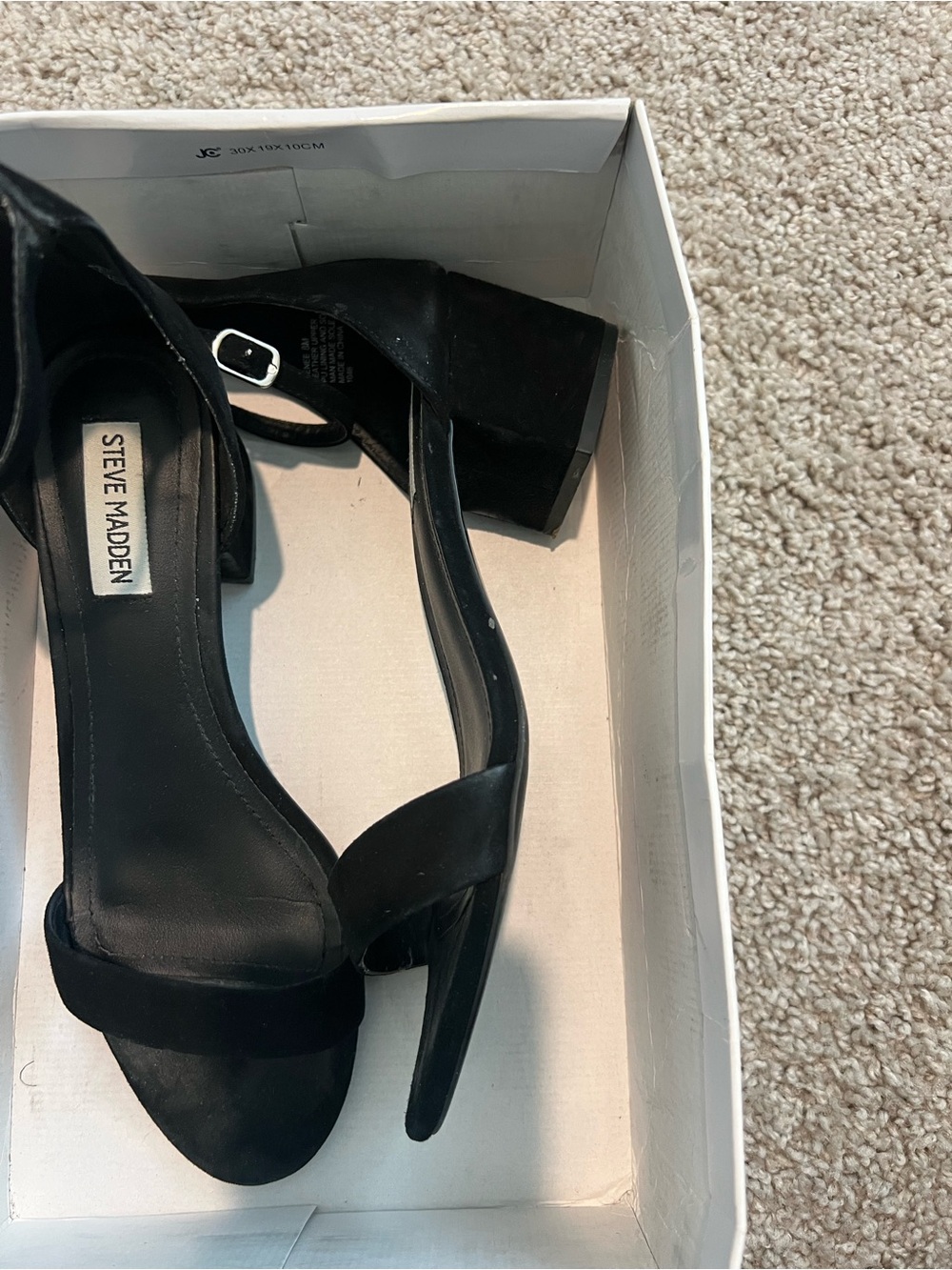 Steve Madden Irenee Women's Black Ankle-Strap Sandals - Picture 5 of 8